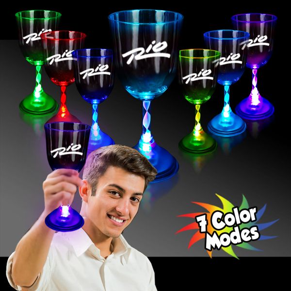 Main Product Image for Wine Glass Imprinted Light Up LED 10 Oz
