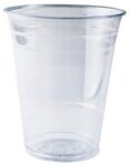 10 oz. Soft Sided Clear Plastic Cup - Clear