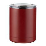 10 oz. Stainless Steel Low Ball - Brick Red