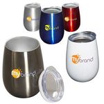 Buy Custom 10 Oz. Stemless Vacuum Wine Tumbler & Lid