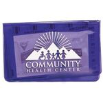 10 Piece Economy First Aid Kit in Colorful Vinyl Pouch -  