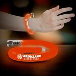 11" Coil Tube Bracelets w/Flashing LED Lights - Orange