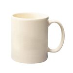 11 Oz Colored Stoneware Mug With C-Handle - Almond