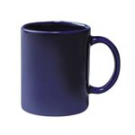 11 Oz Colored Stoneware Mug With C-Handle - Cobalt Blue