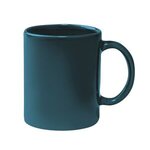 11 Oz Colored Stoneware Mug With C-Handle - Green