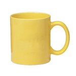 11 Oz Colored Stoneware Mug With C-Handle - Yellow