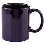 11 oz. Basic C Handle Ceramic Mug - Colors - Cobalt Blue