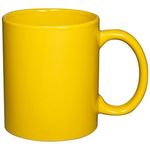 11 oz. Basic C Handle Ceramic Mug - Colors - Yellow
