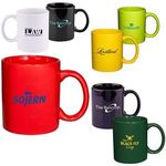 11 oz. Basic C Handle Ceramic Mug - Colors -  