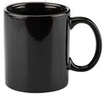 11 oz. Basic C Handle Ceramic Mug in Individual Mailer - Black