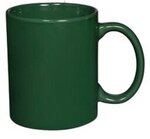 11 oz. Basic C Handle Ceramic Mug in Individual Mailer - Green-hunter