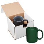 11 oz. Basic C Handle Ceramic Mug in Individual Mailer - Green-hunter