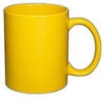 11 oz. Basic C Handle Ceramic Mug in Individual Mailer - Yellow