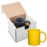 11 oz. Basic C Handle Ceramic Mug in Individual Mailer - Yellow