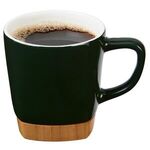 11 oz. Ceramic Mug with Removable Bamboo Coaster