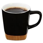 11 oz. Ceramic Mug with Removable Bamboo Coaster