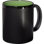 11 oz. Color Karma Mug - Black-lime Green