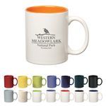 Buy Imprinted 11 Oz Colored Stoneware Mug With C-Handle