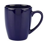 11 oz. Contemporary Challenger Cafe Ceramic Mug - Cobalt Blue