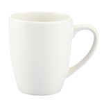 11 oz. Contemporary Challenger Cafe Ceramic Mug - White