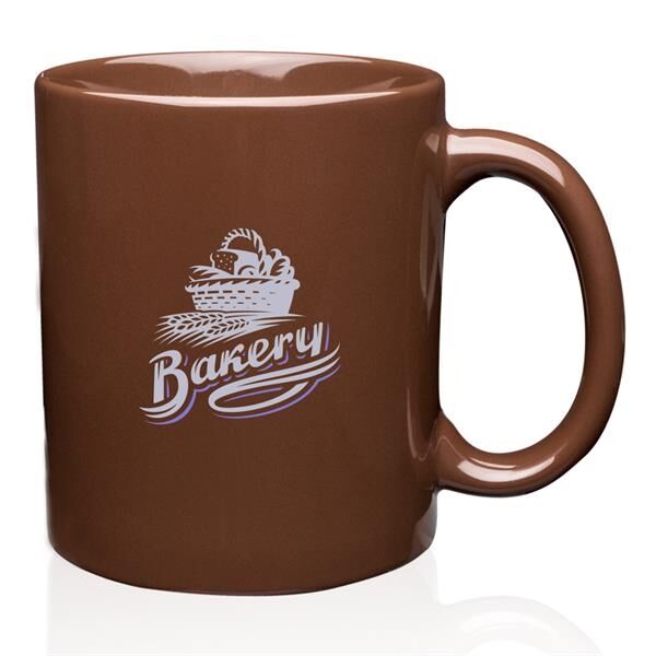 Main Product Image for 11 oz. Traditional Ceramic Coffee Mugs - Colored - Silkscreen