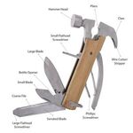 12-IN-1 MULTI-FUNCTIONAL WOOD HAMMER -  