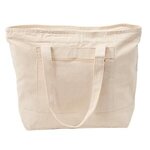 12 oz Cotton Canvas Zippered Boat Tote - Natural