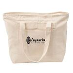12 oz Cotton Canvas Zippered Boat Tote - Natural