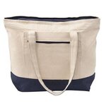 12 oz Cotton Canvas Zippered Boat Tote - Navy