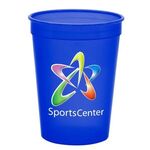 12 oz Stadium Cup - Digital Imprint - Transparent Blue