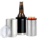 12 oz Stainless Steel Can Cooler -  