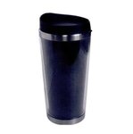 12 oz Stainless Steel Tumbler - Clear-black