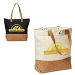 12 oz. Canvas/Cork Shopper Tote -  