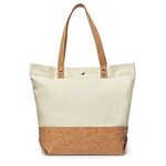 12 oz. Canvas/Cork Shopper Tote -  