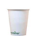 12 Oz. Eco-Friendly Solid White Cup - White