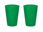 12 oz. Frost-Flex Reusable, Unbreakable Plastic Stadium Cup - Frost Green