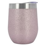 12 OZ. ICED OUT VINAY STEMLESS WINE CUP - Full Color - Rose Gold