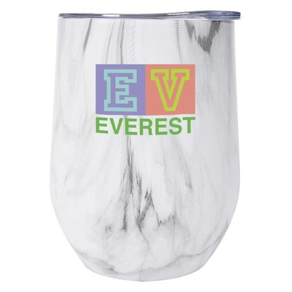 Main Product Image for 12 Oz. Marble Stemless Wine Cup