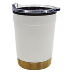 12 Oz. Nova Stainless Steel Tumbler - White