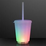 12 Oz. Short Tumbler Light Up Cup with Lid 