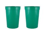 12 oz. Smooth Wall Plastic Stadium Cup - Kelly Green