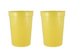 12 oz. Smooth Walled Stadium Cup - Neon Yellow