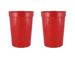 12 oz. Smooth Walled Stadium Cup - Red