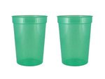12 oz. Smooth Walled Stadium Cup - Trans Green