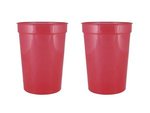 12 oz. Smooth Walled Stadium Cup - Trans Red