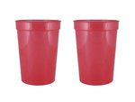 12 oz. Smooth Walled Stadium Cup - Trans Red