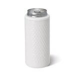 12 Oz. Swig Life(TM) Golf Partee Skinny Can Cooler - White
