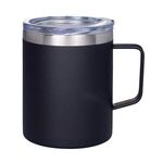 12 oz. Vacuum Insulated Coffee Mug with Handle - Black