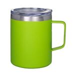 12 oz. Vacuum Insulated Coffee Mug with Handle - Green-lime
