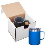 12 oz. Vacuum Insulated Coffee Mug with Handle in Individual - Reflex Blue
